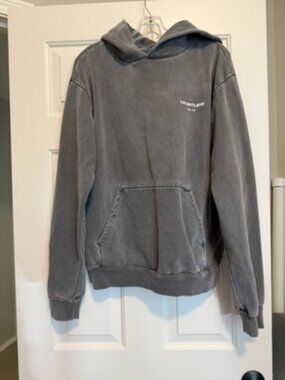 Talentless Vintage Wash Gray Pullover Hoodie
